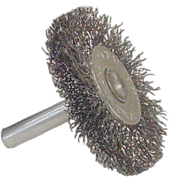 Picture of Wolverine 1-1/2" Crimped Wire Wheel, .012" Steel Fill, 1/4" Stem