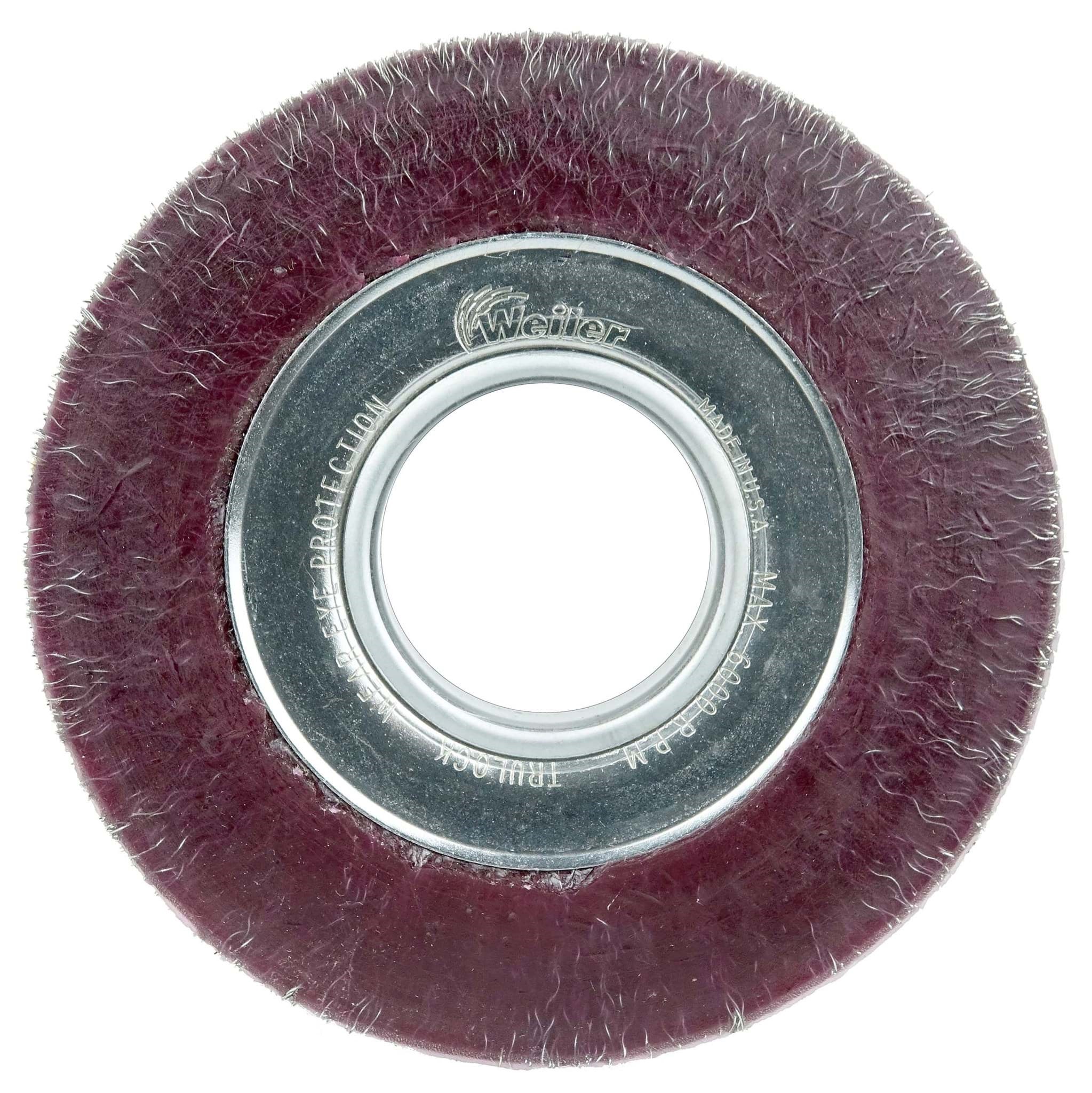 Picture of 6" Polyflex Encapsulated Wide Face Crimped Wire Wheel, .0118" Steel Fill, 2" Arbor Hole