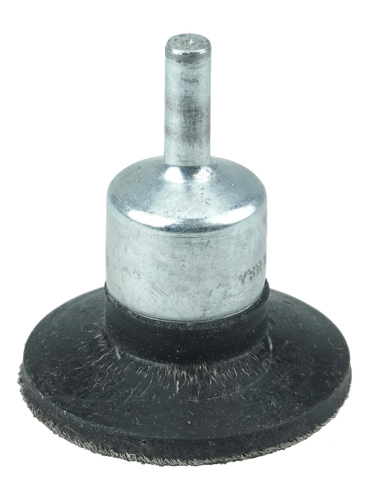 Picture of 1-3/4" Polyflex Encapsulated Circular Flared Crimped Wire End Brush, .006" Steel Fill