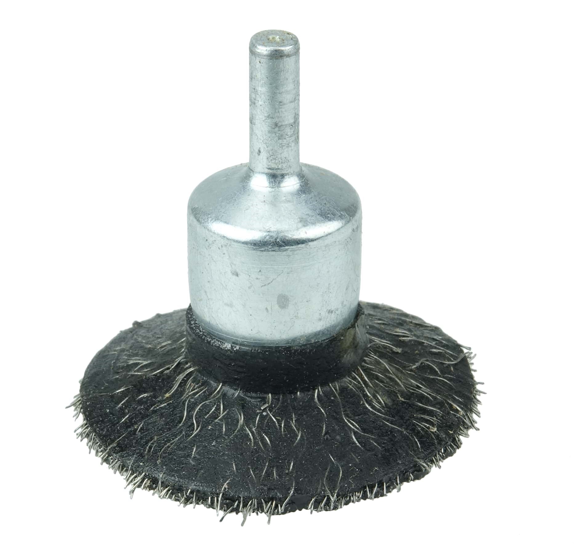 Picture of 2" Polyflex Encapsulated Circular Flared Crimped Wire End Brush, .0104" Steel Fill