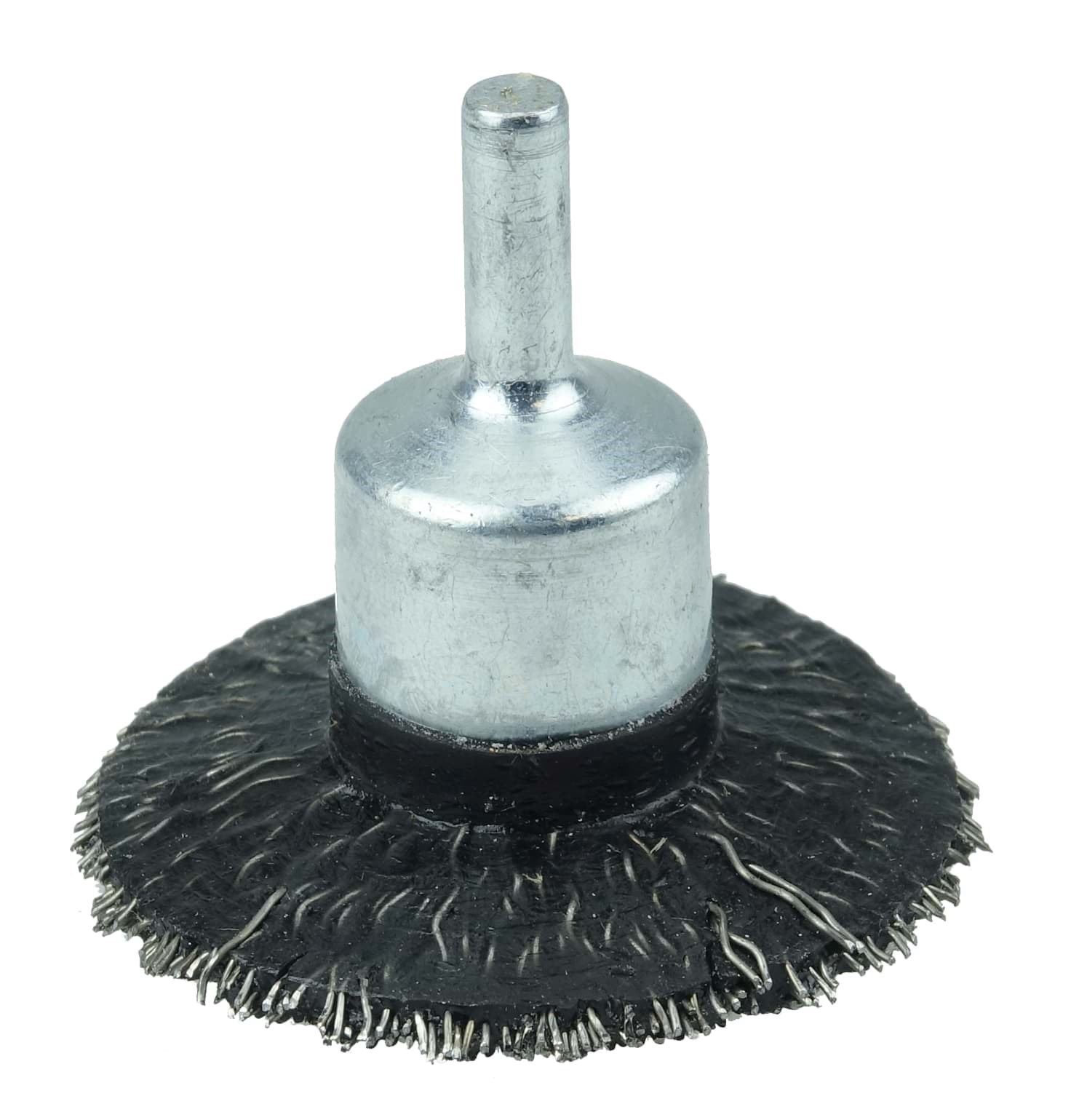 Picture of 2" Polyflex Encapsulated Circular Flared Crimped Wire End Brush, .020" Steel Fill