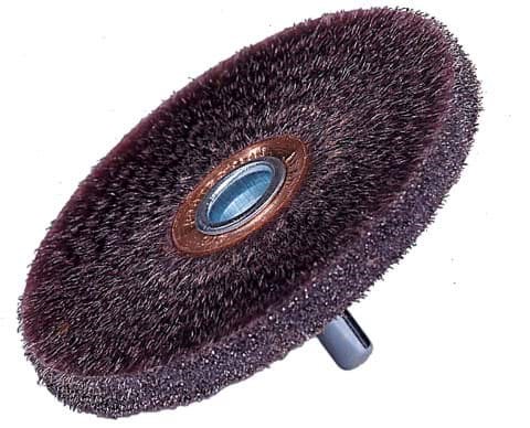 Picture of 2" Polyflex Encapsulated Stem-Mounted Crimped Wire Wheel, .0118" Steel Fill, 1/4" Stem