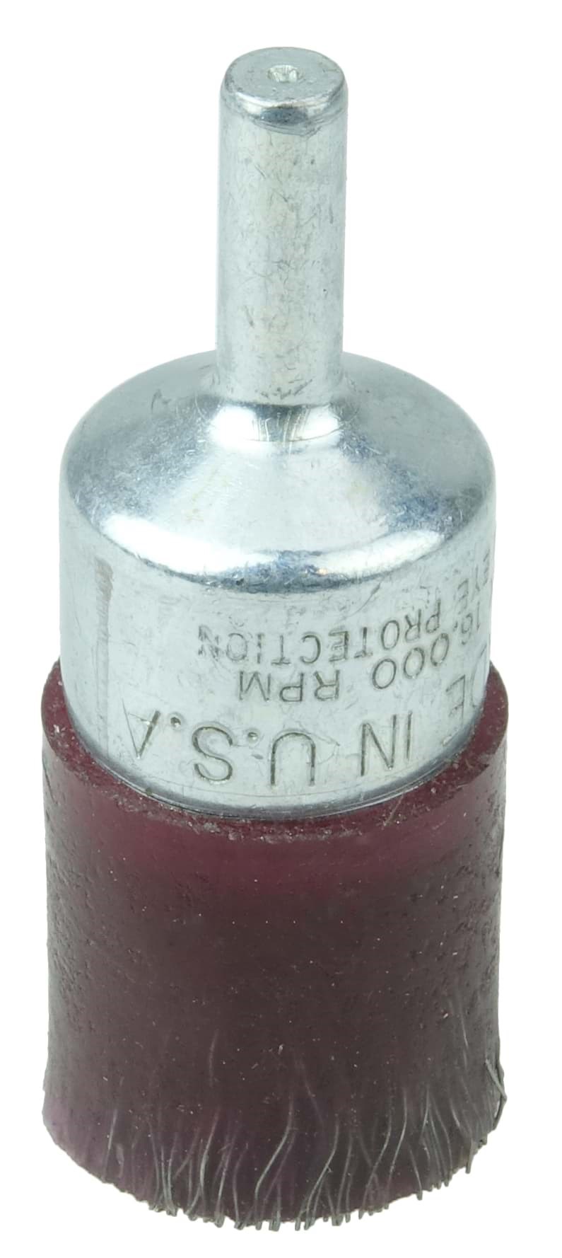 Picture of 3/4" Polyflex Encapsulated Crimped Wire End Brush, .0104" Steel Fill