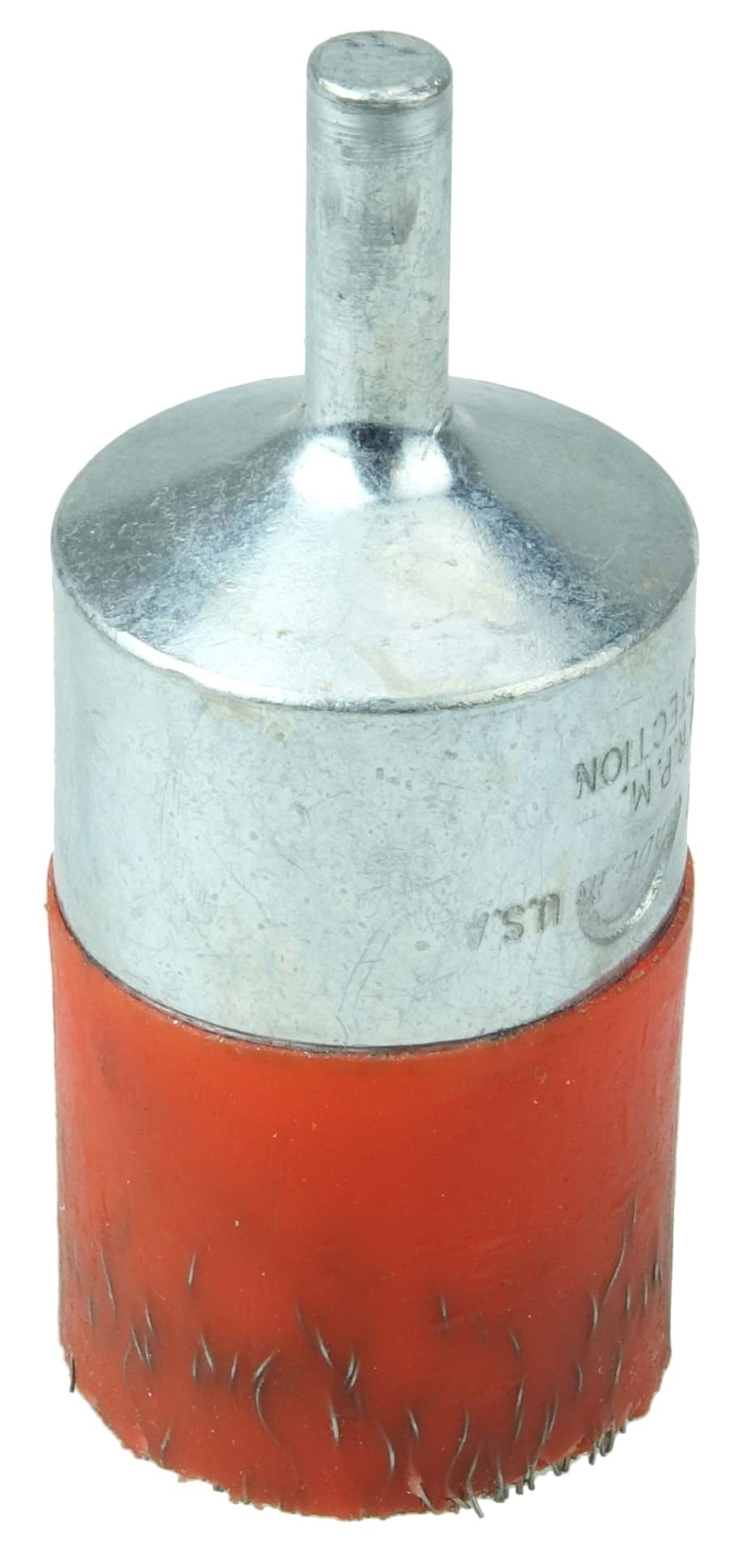Picture of 1" Polyflex Encapsulated Crimped Wire End Brush, .0104" Steel Fill