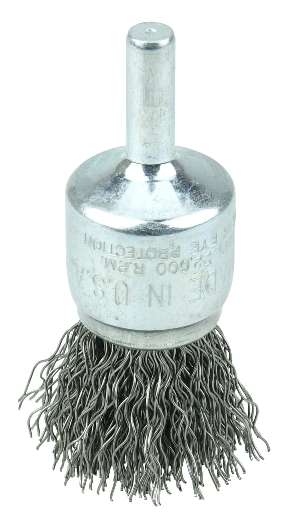 Picture of Wolverine 3/4" Crimped Wire End Brush, .014" Steel Fill, 1/4" Stem