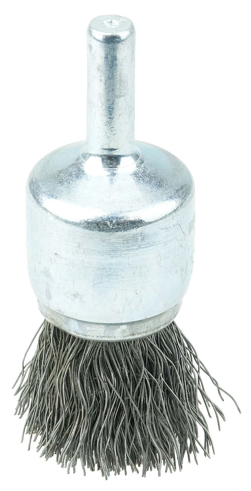 Picture of Wolverine 3/4" Crimped Wire End Brush, .0104" Steel Fill, 1/4" Stem