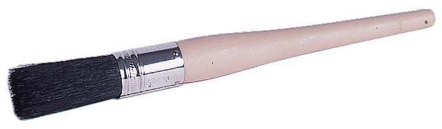 Picture of #2  7/16" Oval Sash Brush, Black China Bristle,1-3/4" Trim Length, Plain Foam Handle