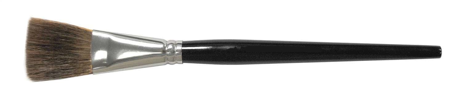 Picture of 3/4" Flat Marking Brush, Ox Hair, 1-1/4" Trim Length, Round Handle