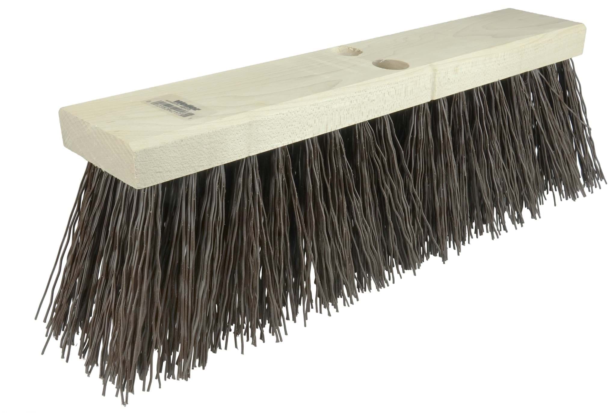 Picture of 18" Street Broom, 5-1/4" Trim Length, Brown Polypropylene Fill