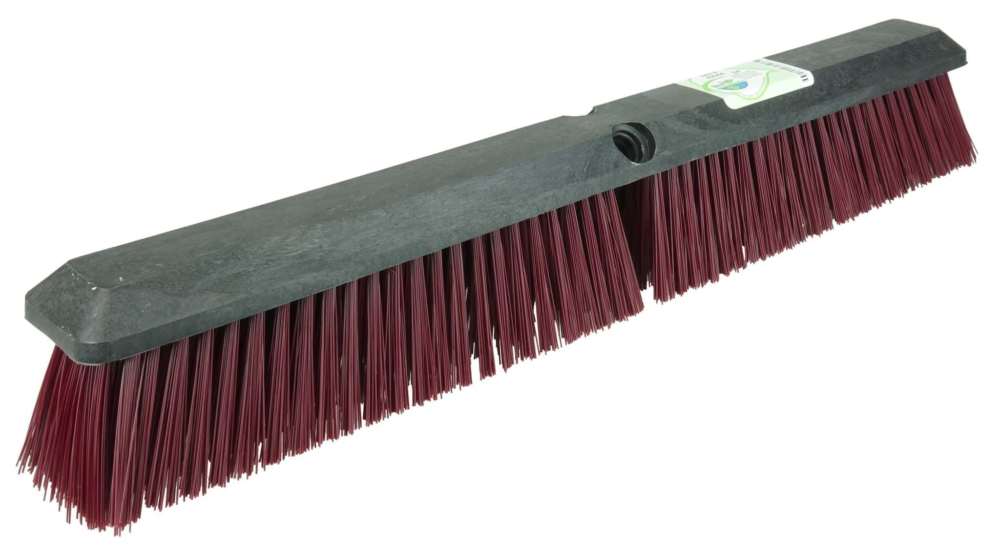 Picture of 24" Green Works Sweep, Coarse Maroon Fill with Foam Block