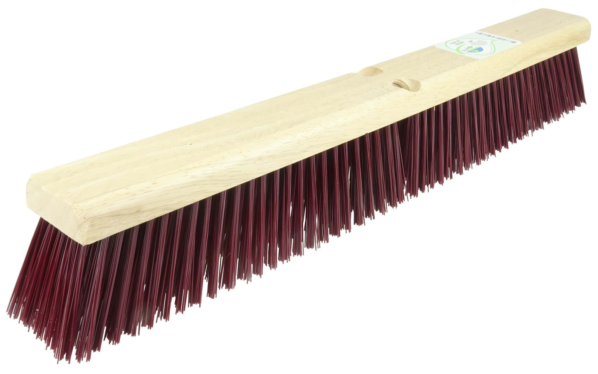 Picture of 24" Green Works Sweep, Coarse Maroon Fill with Rubberwood Block