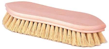 Picture of 9" Pointed End Scrub Brush, 1" Trim Length, White Tampico Fill