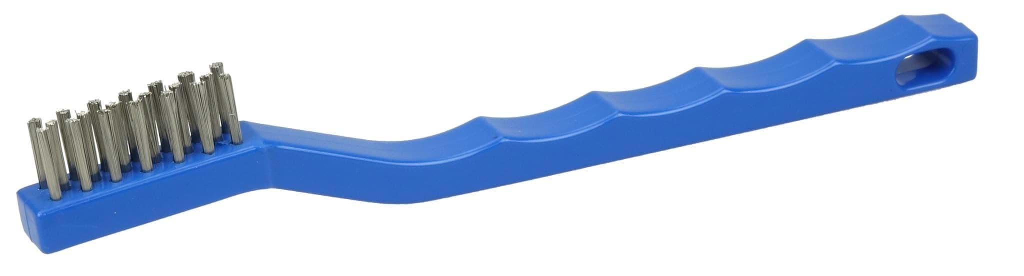 Picture of Small Hand Wire Scratch Brush, Stainless Steel Fill, Plastic Block, 3 x 7 Rows