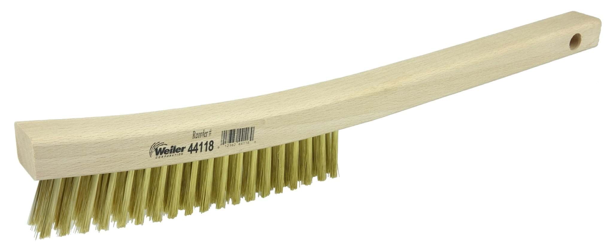 Picture of Plater's Brush, Brass Fill, 3 X 19 Rows, Curved Handle