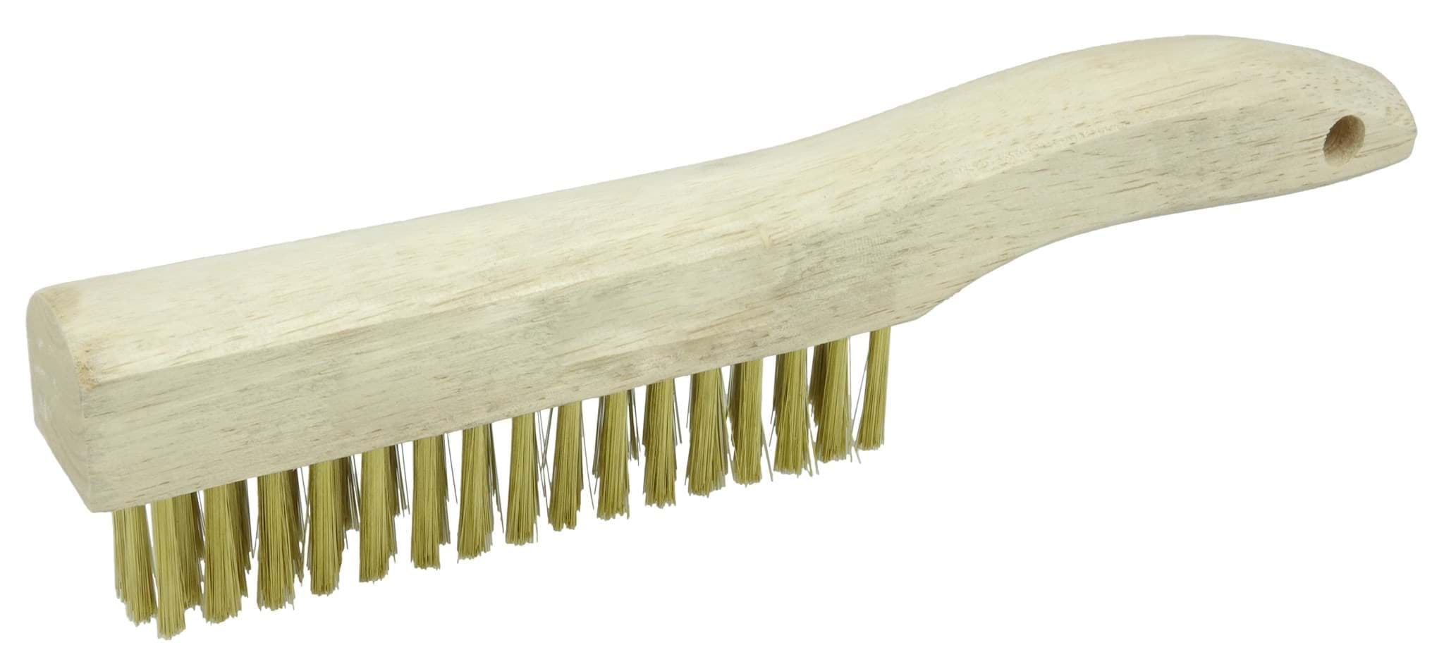 Picture of Plater's Brush, Brass Fill, 4 X 18 Rows, Shoe Handle