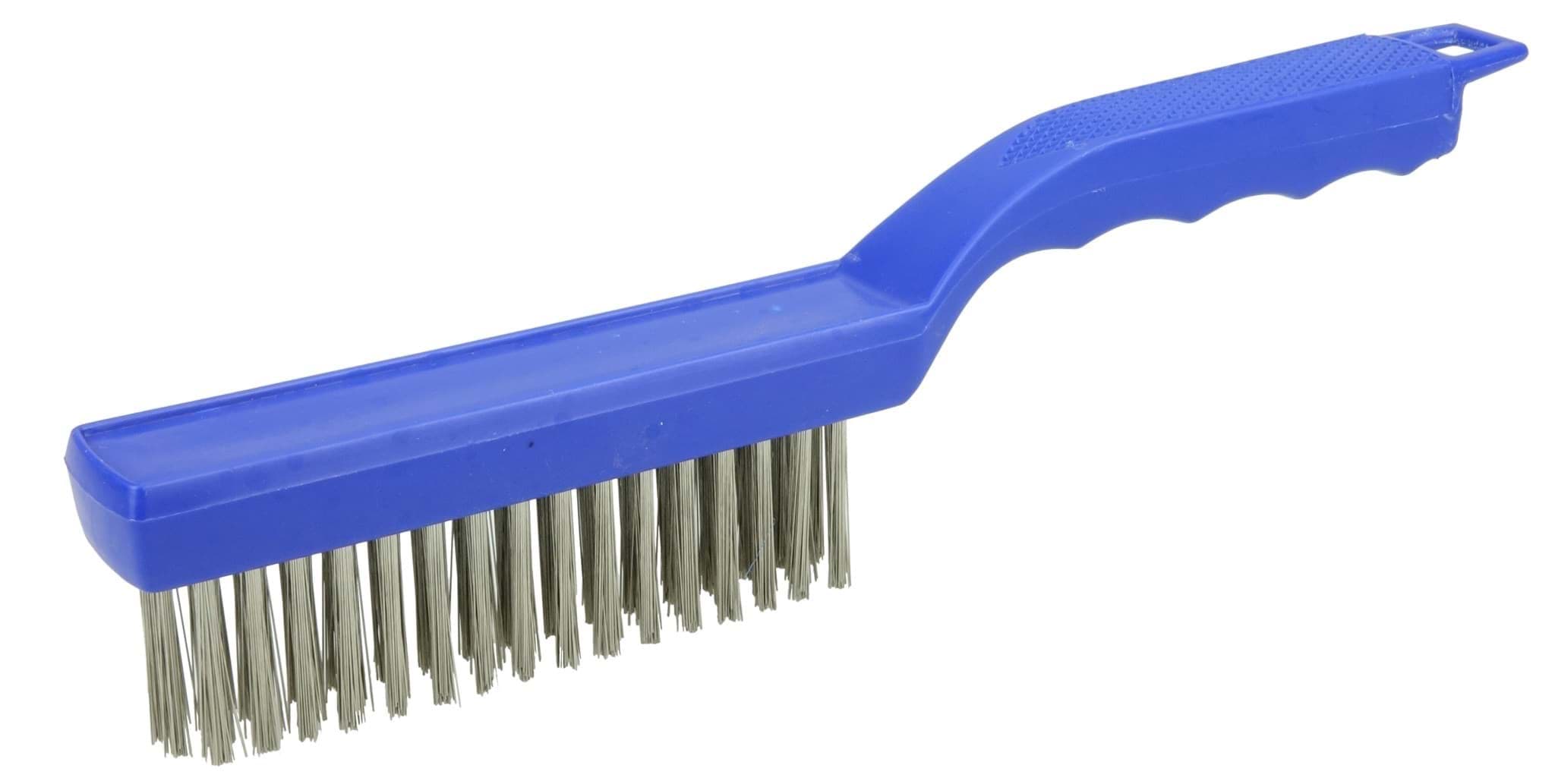 Picture of Hand Wire Scratch Brush, .012 Stainless Steel Fill, 4 x 16 Rows, Plastic Block