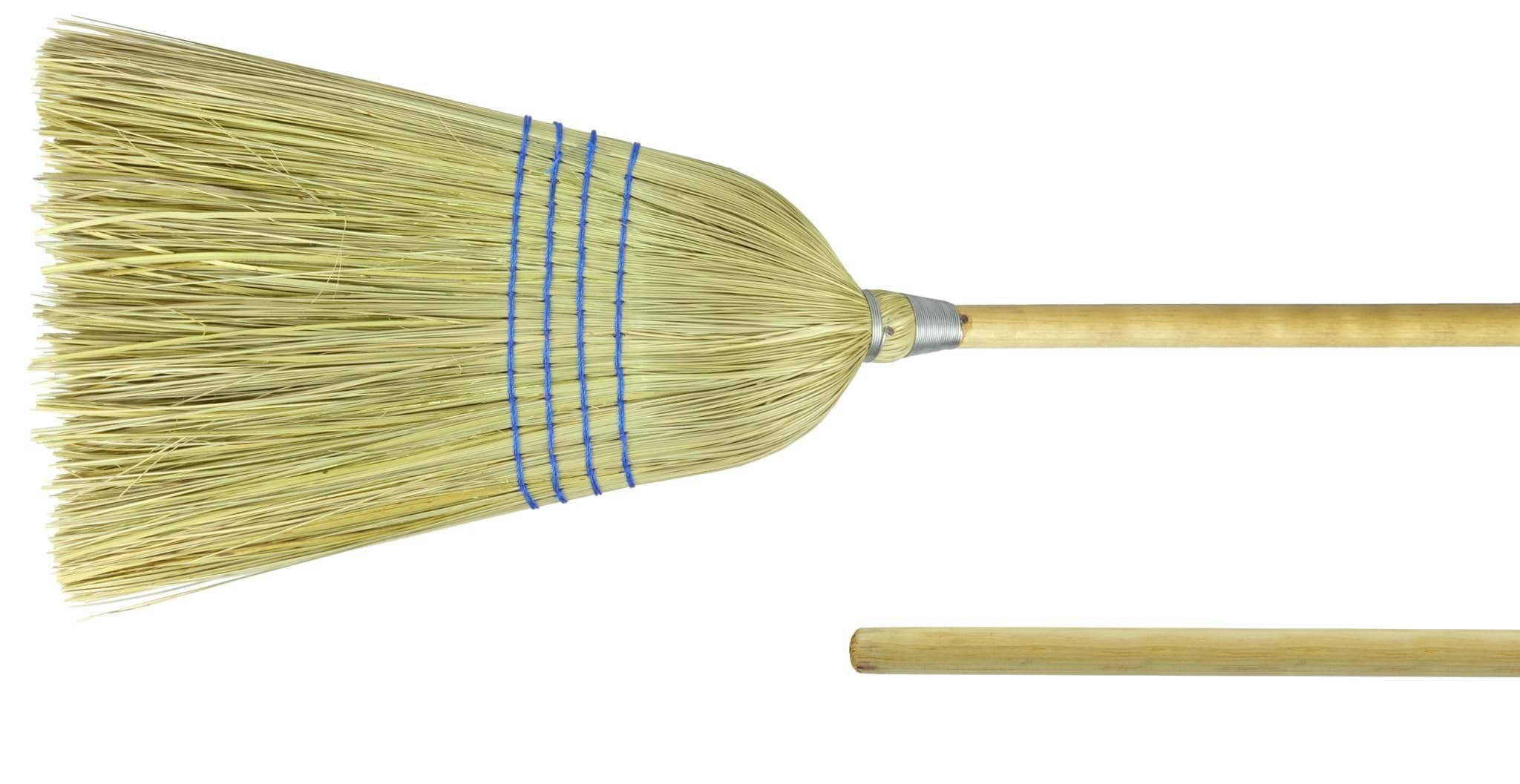 Picture of Light Industrial Upright Broom, Corn & Fiber Fill, 57" Overall Length