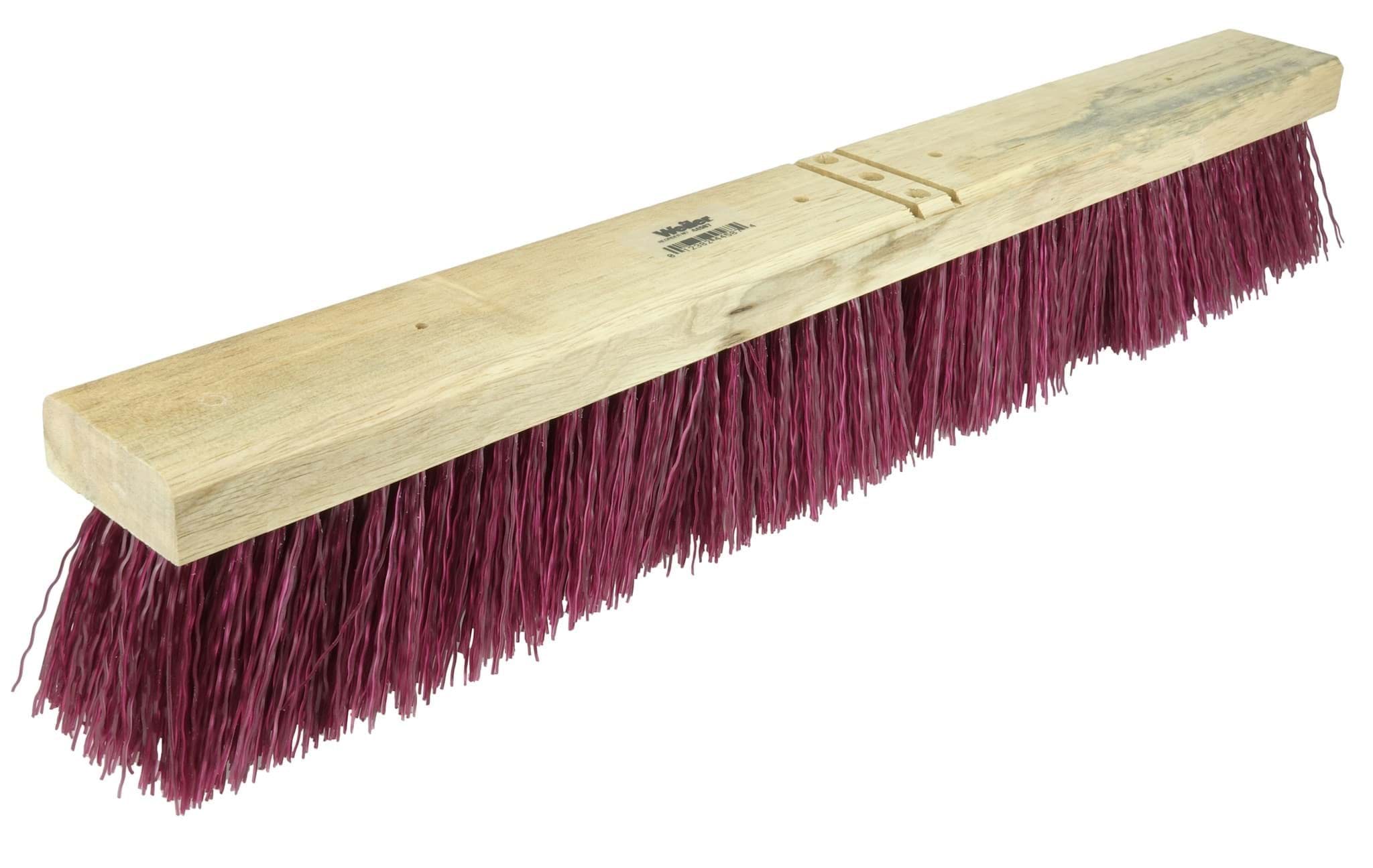 Picture of 24" Contractor Garage Broom, Maroon Polypropylene Fill, Includes Brace