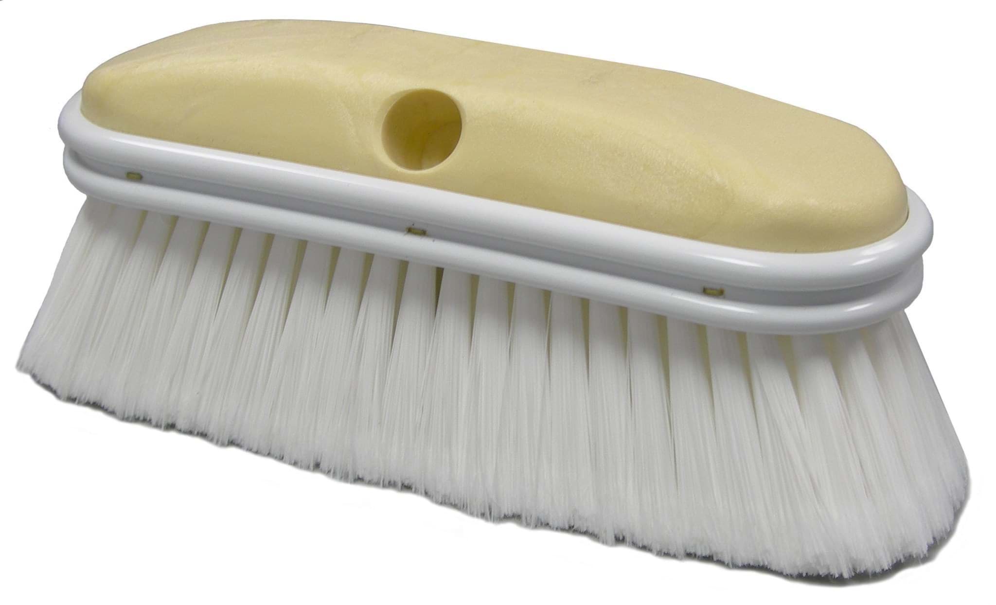 Picture of White Vehicle Wash Brush Kit; includes 12 Heads + 12 Handles (Flo Thru)