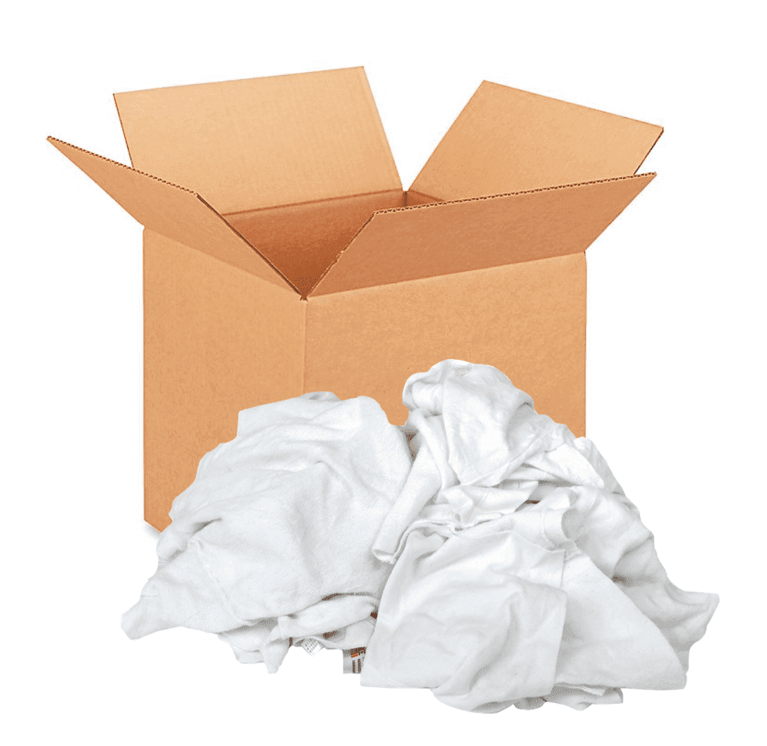Picture of Rag White T-Shirt w/ Print Box – 25lb. 