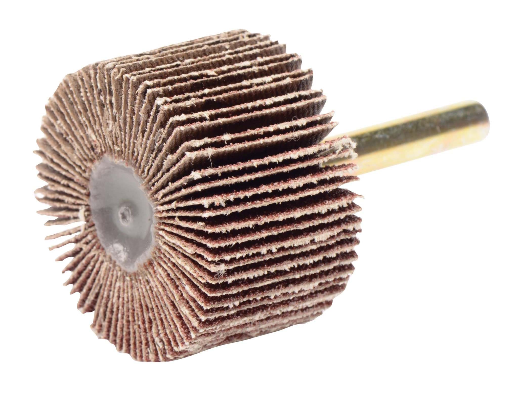 Picture of 1-1/2" x 1" Tiger Coated Abrasive Flap Wheel, 1/4" Stem, 60AO