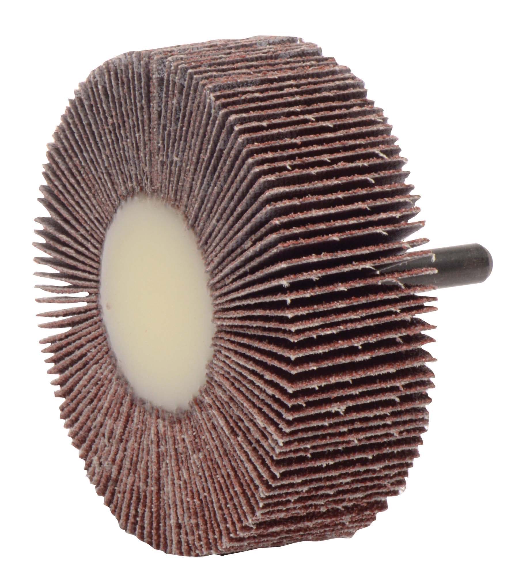 Picture of 3" x 1" Tiger Coated Abrasive Flap Wheel, 1/4" Stem, 60AO