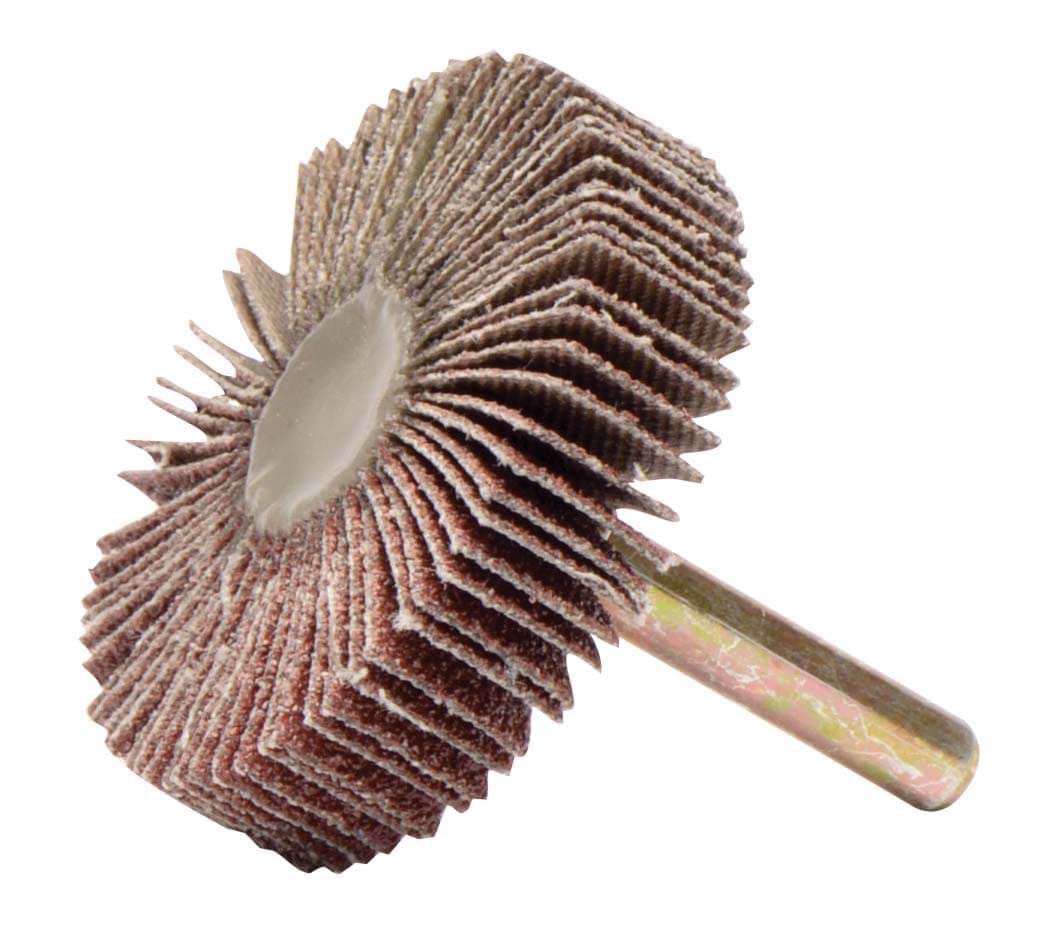 Picture of 2" x 1/2" Tiger Coated Abrasive Flap Wheel, 1/4" Stem, 60AO