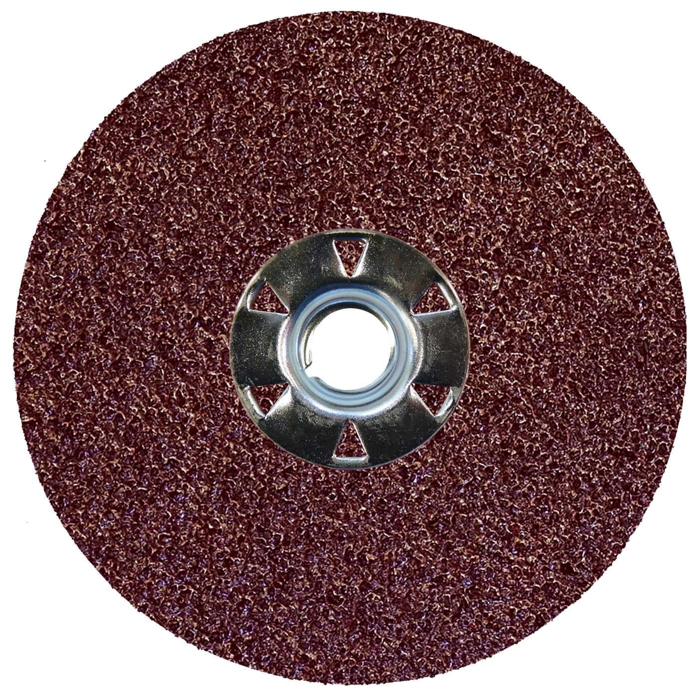 Picture of 4-1/2" Wolverine AO Resin Fiber Disc 36AO Grit 5/8-11 UNC