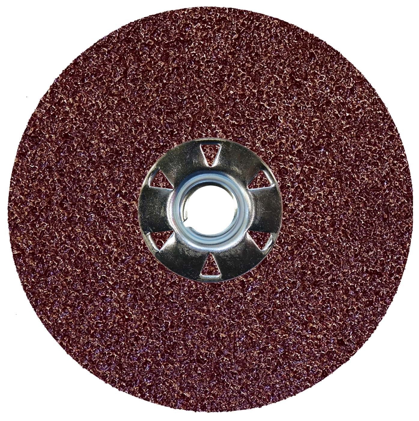 Picture of 4-1/2" Wolverine AO Resin Fiber Disc 50AO Grit 5/8-11 UNC