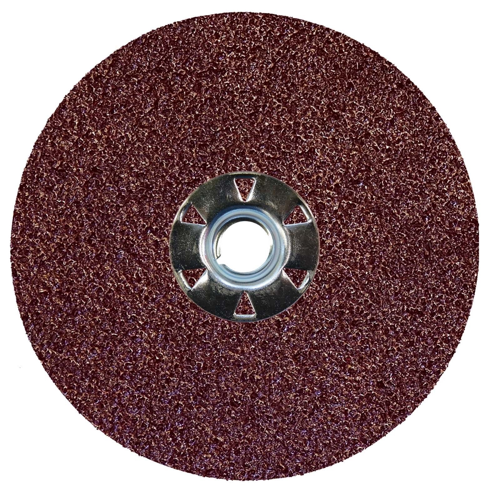 Picture of 5" Wolverine AO Resin Fiber Disc 24AO Grit 5/8-11 UNC