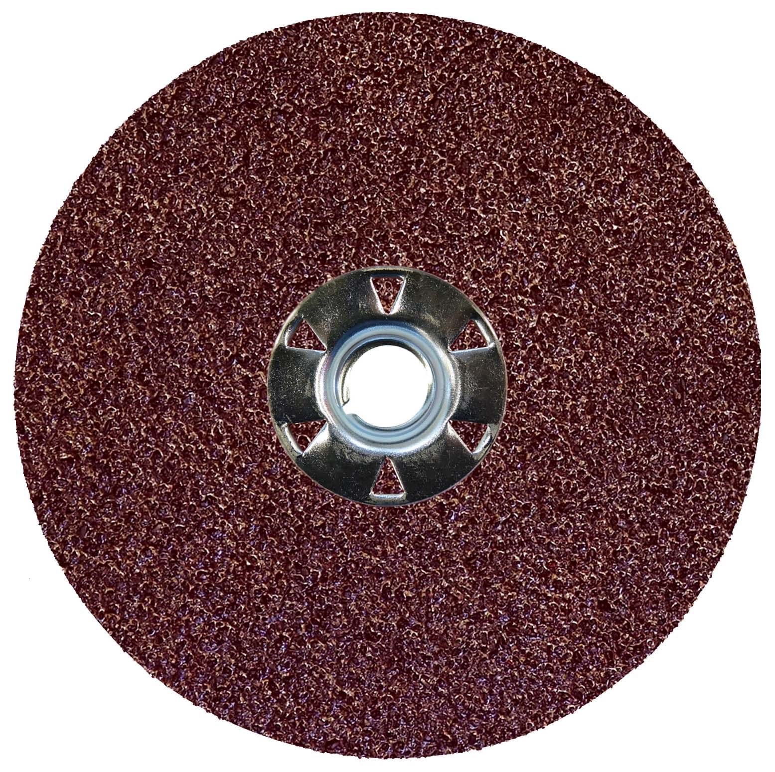Picture of 5" Wolverine AO Resin Fiber Disc 36AO Grit 5/8-11 UNC