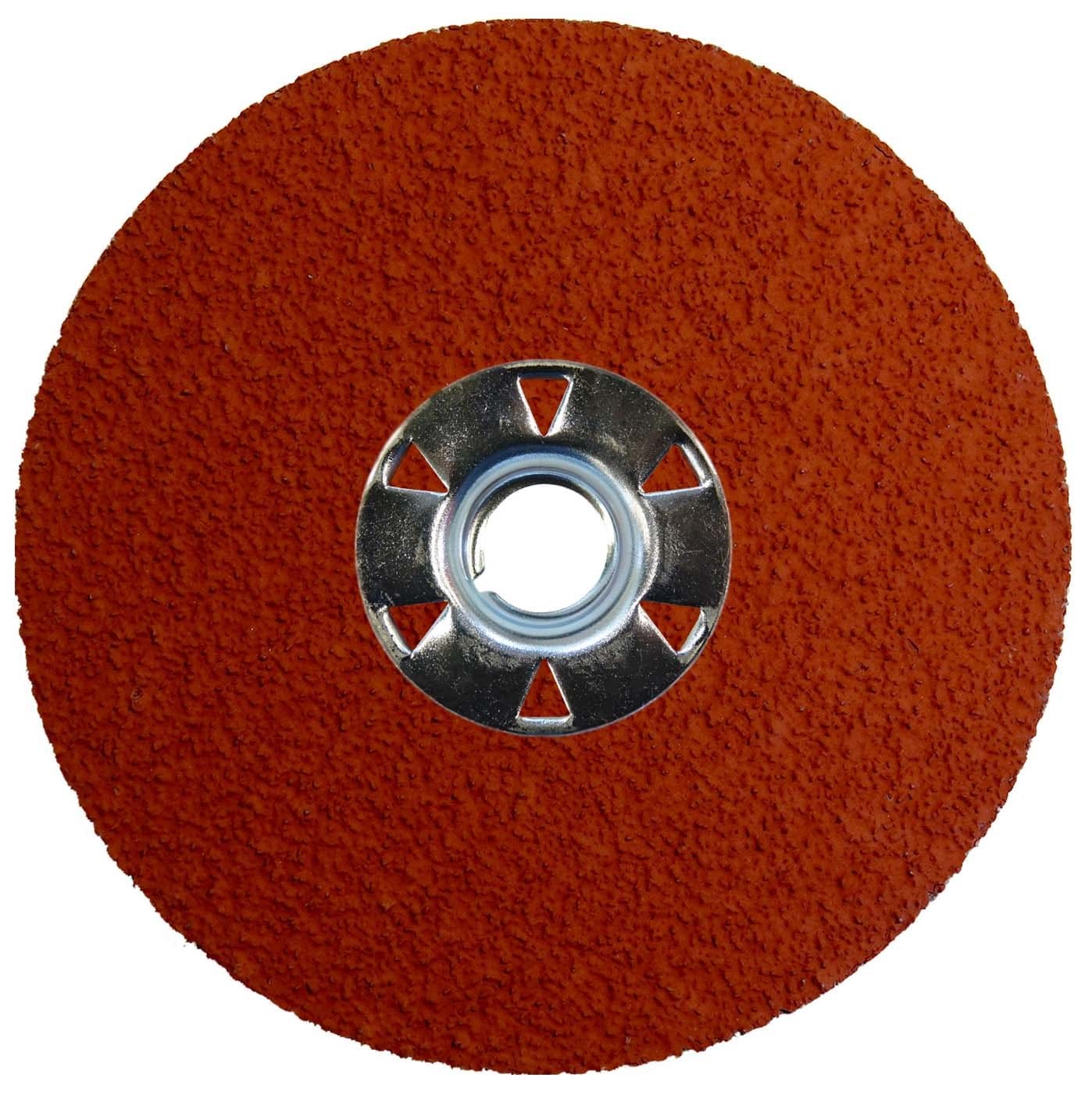 Picture of 4-1/2" Tiger Ceramic Resin Fiber Disc 24C Grit 5/8-11 UNC