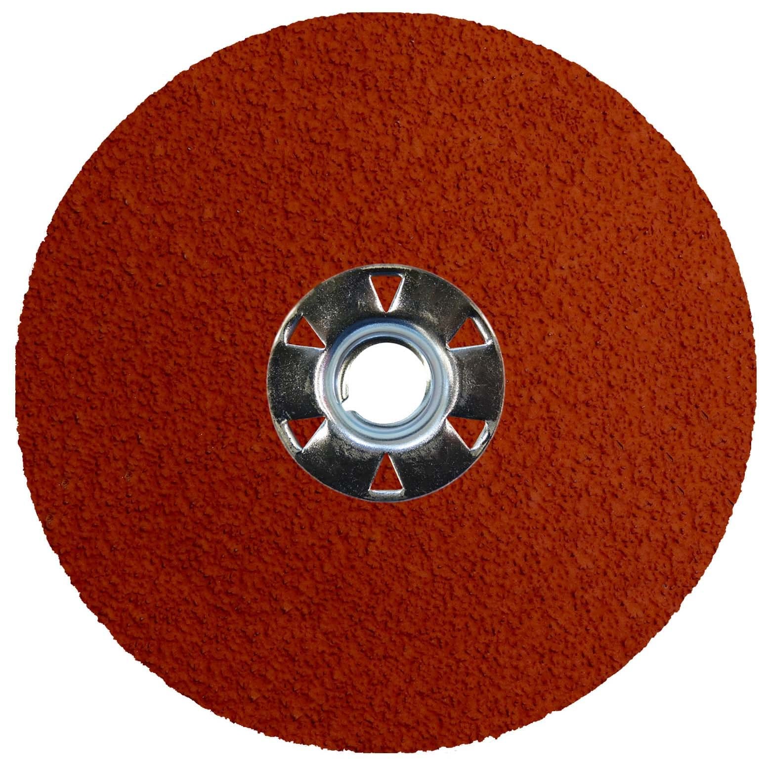 Picture of 5" Tiger Ceramic Resin Fiber Disc 24C Grit 5/8-11 UNC