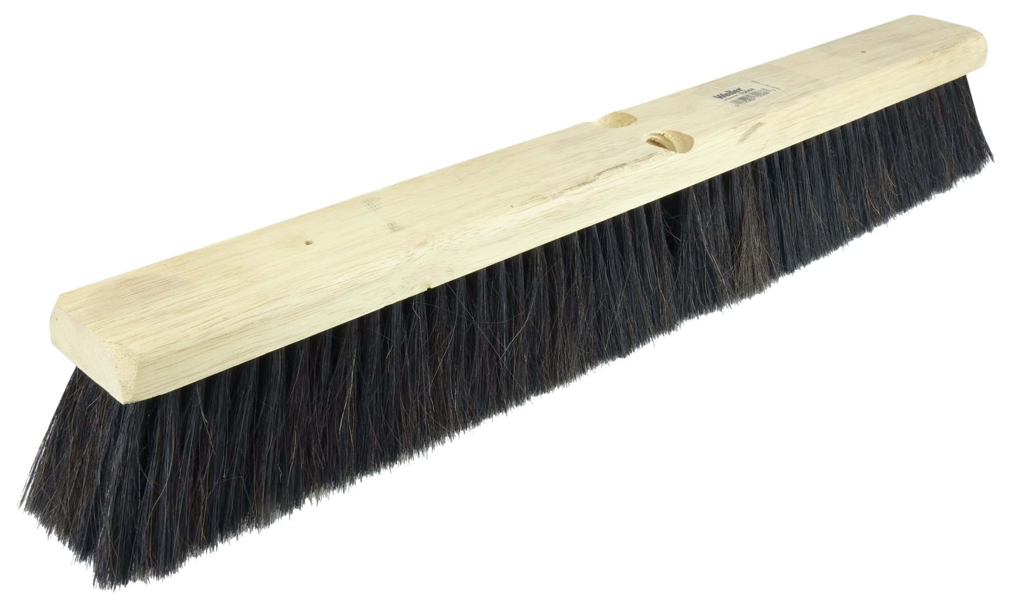 Picture of 24" Medium Sweep Floor Brush, Horsehair & Polystyrene Border w/Black Polypropylene