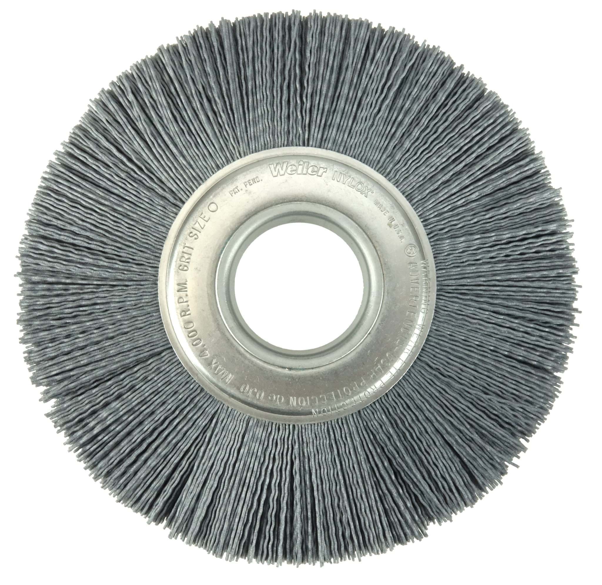 Picture of 8" Crimped Filament Nylox Wheel, .040/80SC Fill, 2" Arbor Hole