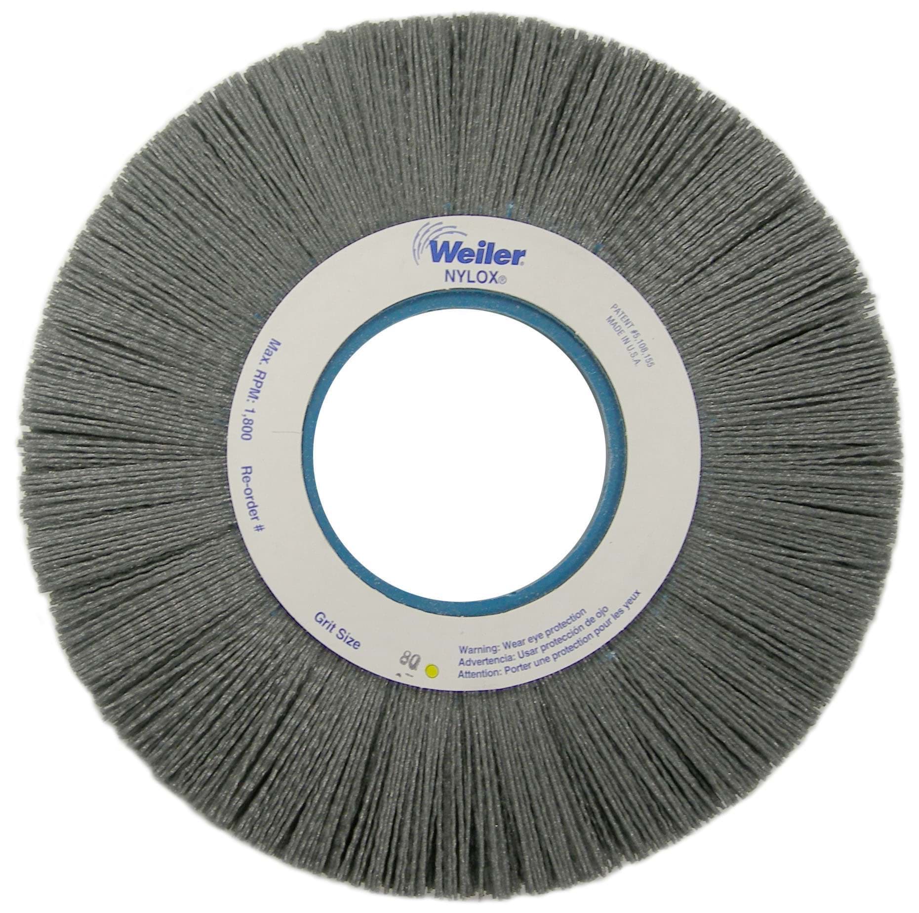 Picture of 10" Crimped Filament Nylox Wheel, .040/80SC Fill, 5-1/4" Arbor Hole