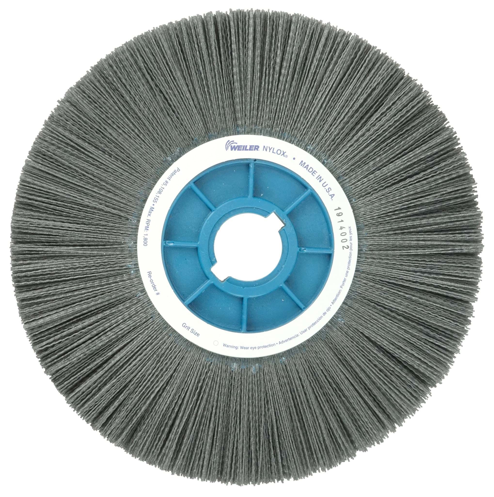 Picture of 14" Crimped Filament Nylox Wheel, .040/80SC Fill, 5-1/4"-2" Arbor Hole