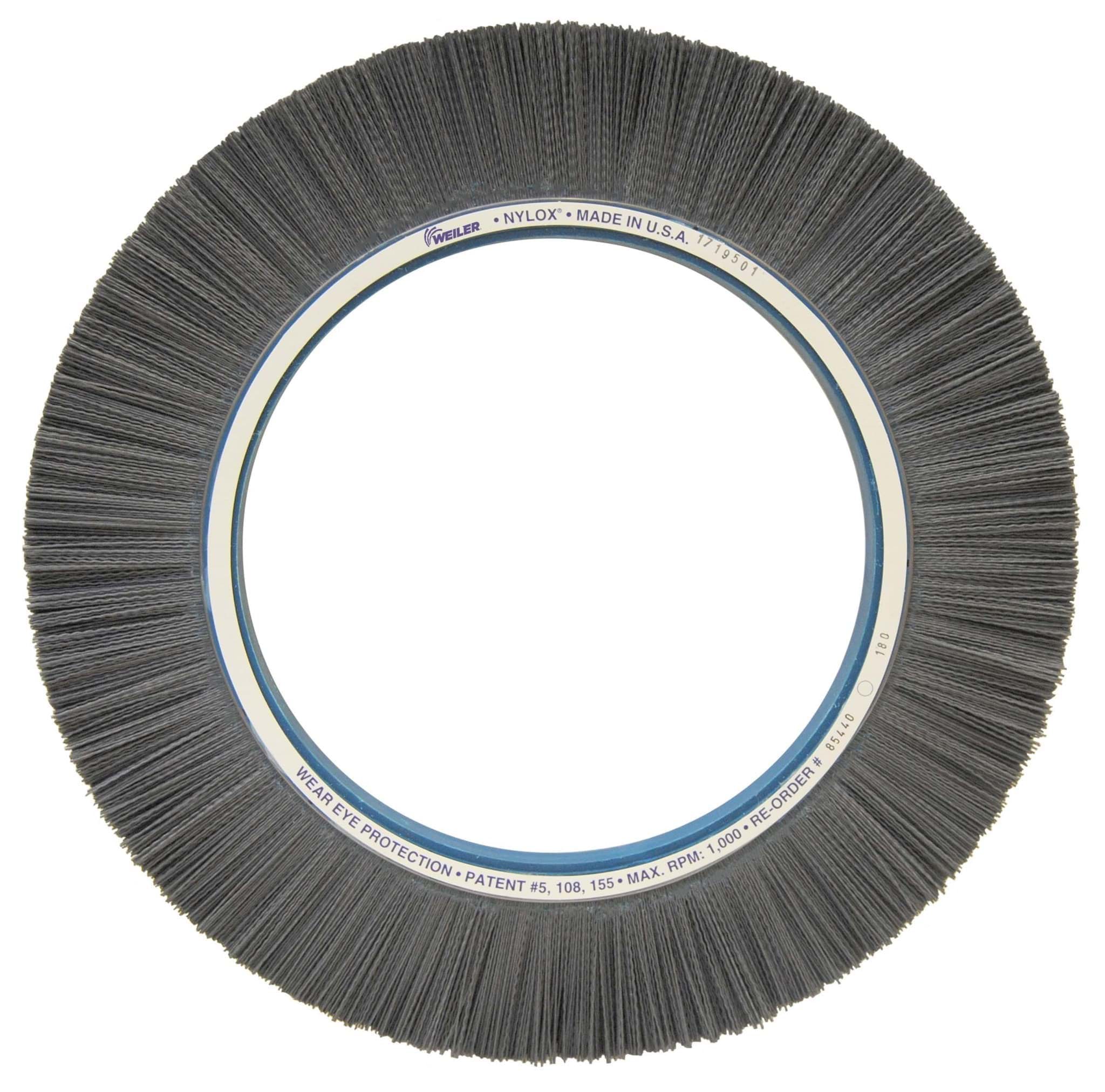 Picture of 20" Crimped Filament Nylox Wheel, .035/180SC Fill, 12" Arbor Hole