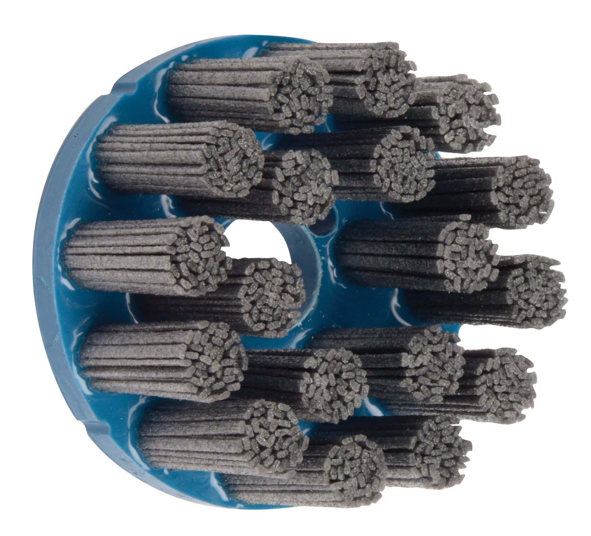 Picture of 3-1/2" Nylox Disc Brush, Rectangular Filament, 320SC Fill, 7/8" Arbor Hole