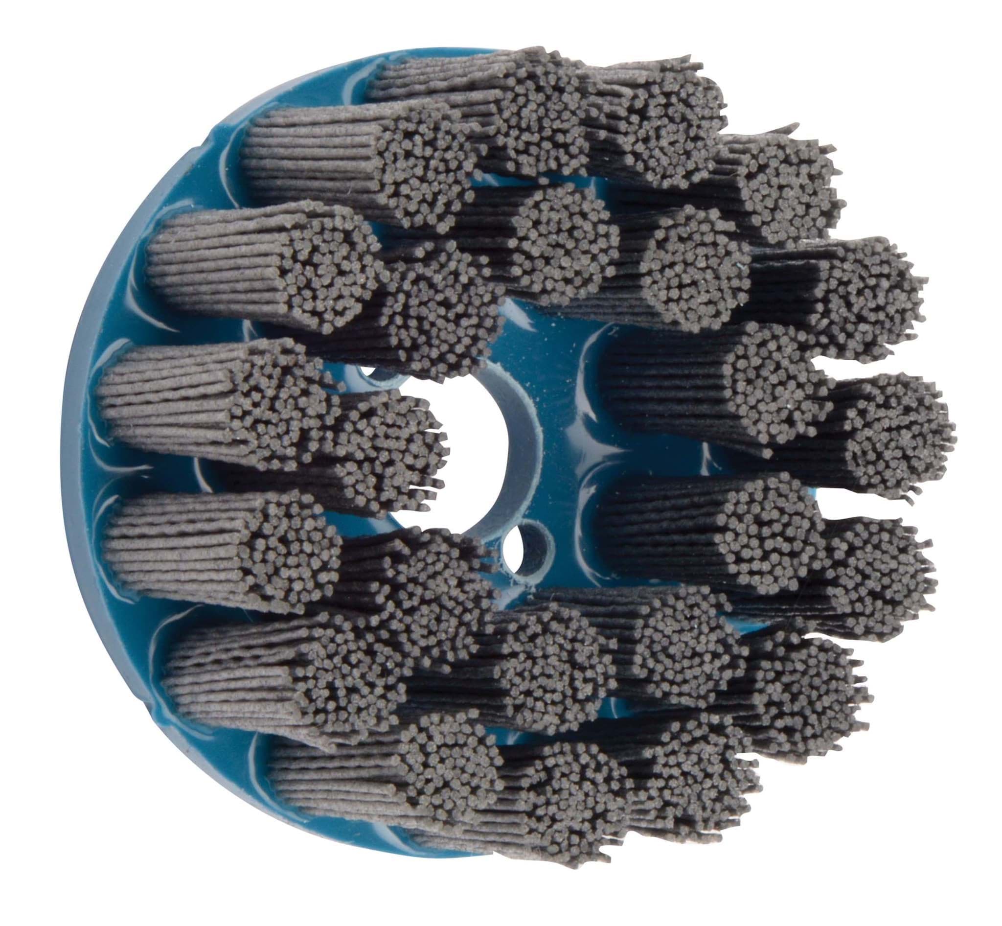 Picture of 4" Nylox Disc Brush, Crimped Filament, .040/120SC Fill, 7/8" Arbor Hole