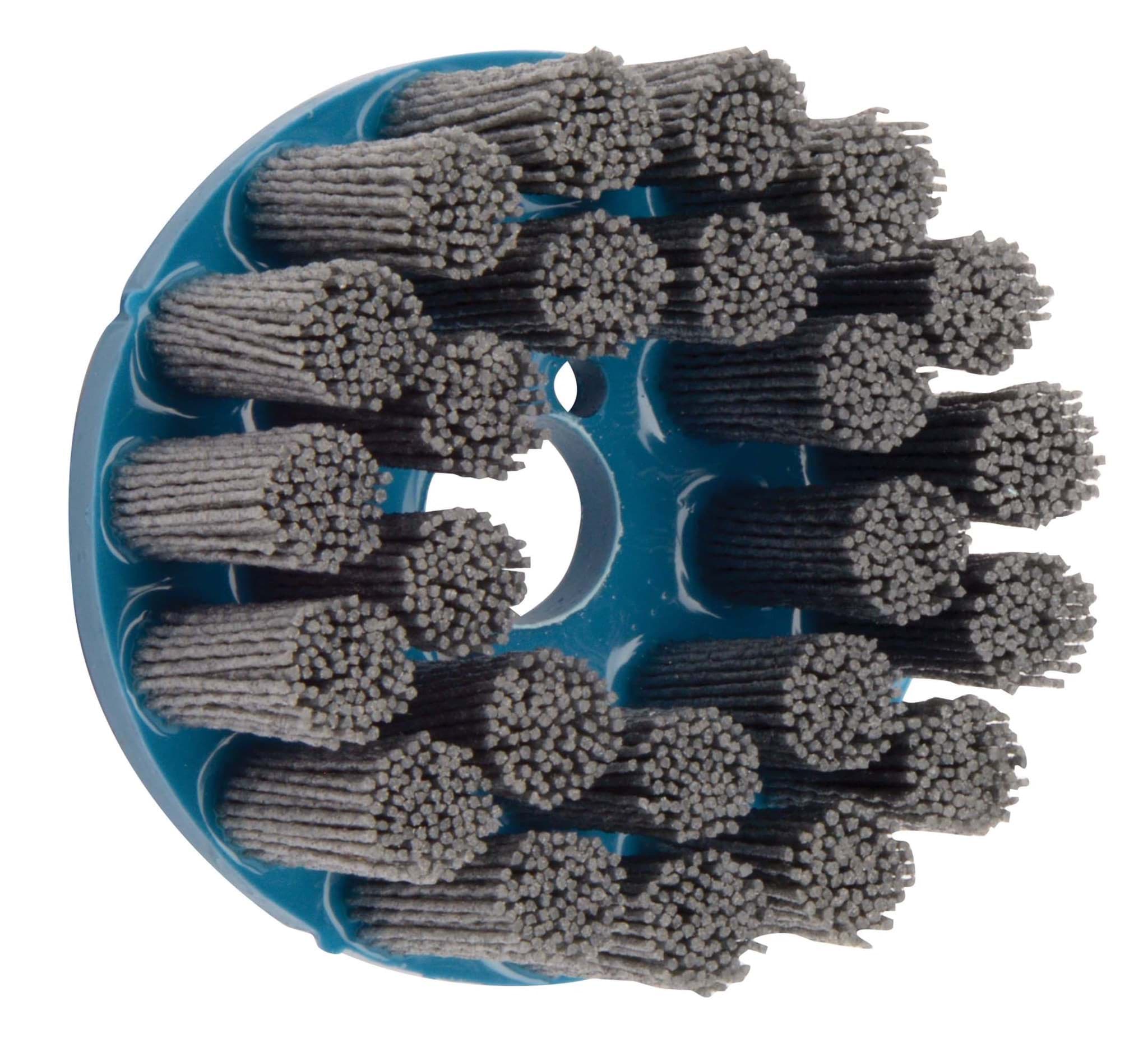 Picture of 4" Nylox Disc Brush, Crimped Filament, .040/80SC Fill, 7/8" Arbor Hole