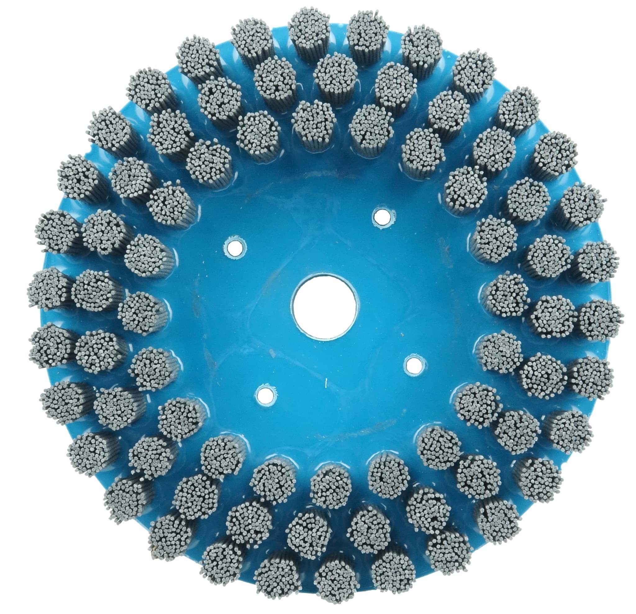 Picture of 8" Nylox Disc Brush, Crimped Filament, .040/80SC Fill, 7/8" Arbor Hole