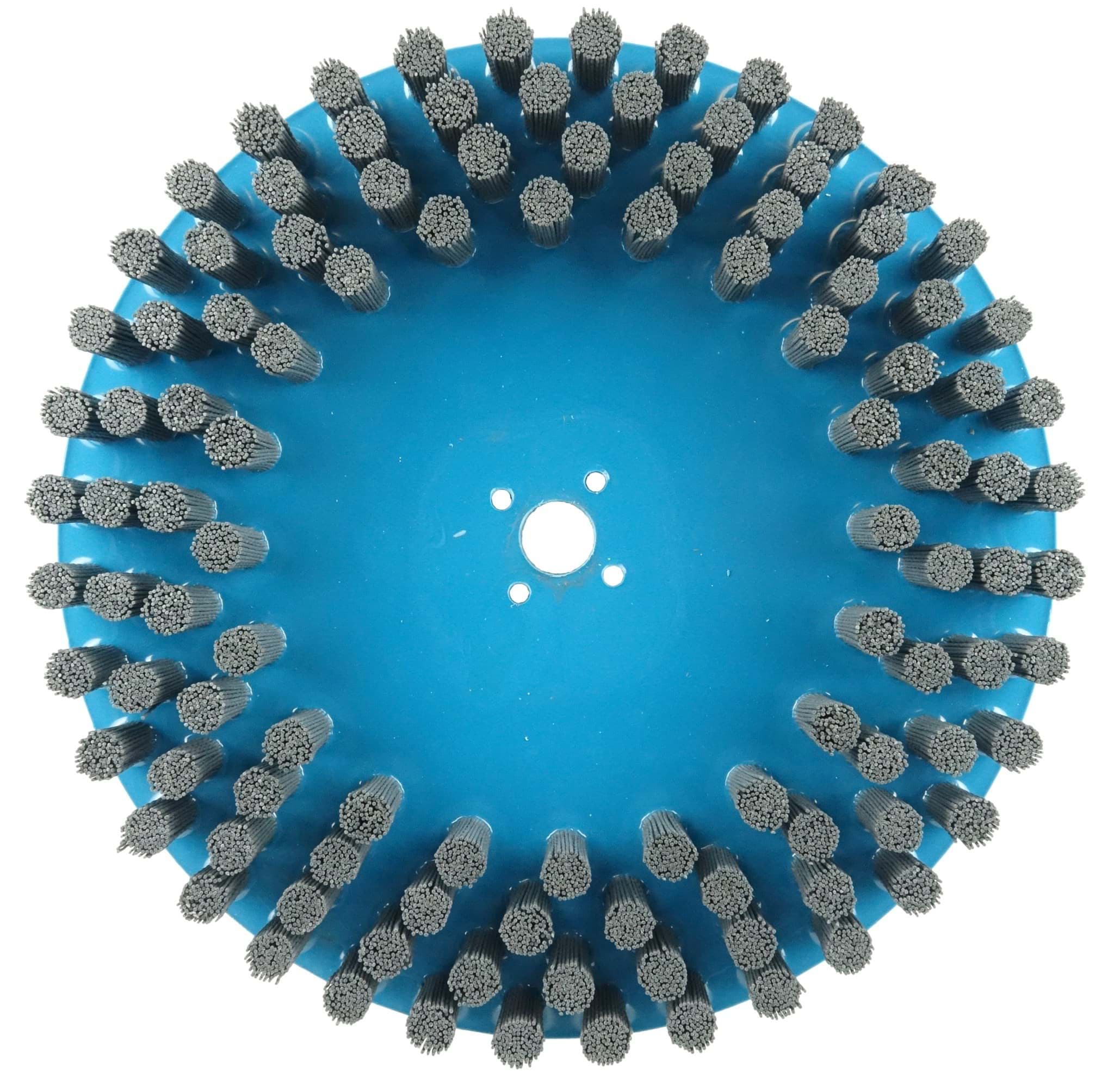 Picture of 12" Nylox Disc Brush, Crimped Filament, .035/180SC, 7/8" Arbor Hole