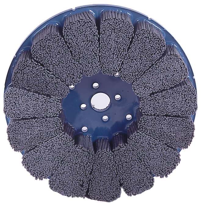 Picture of 9" Maximum Density Nylox Disc Brush, 80SC Crimped Rectangular Fill
