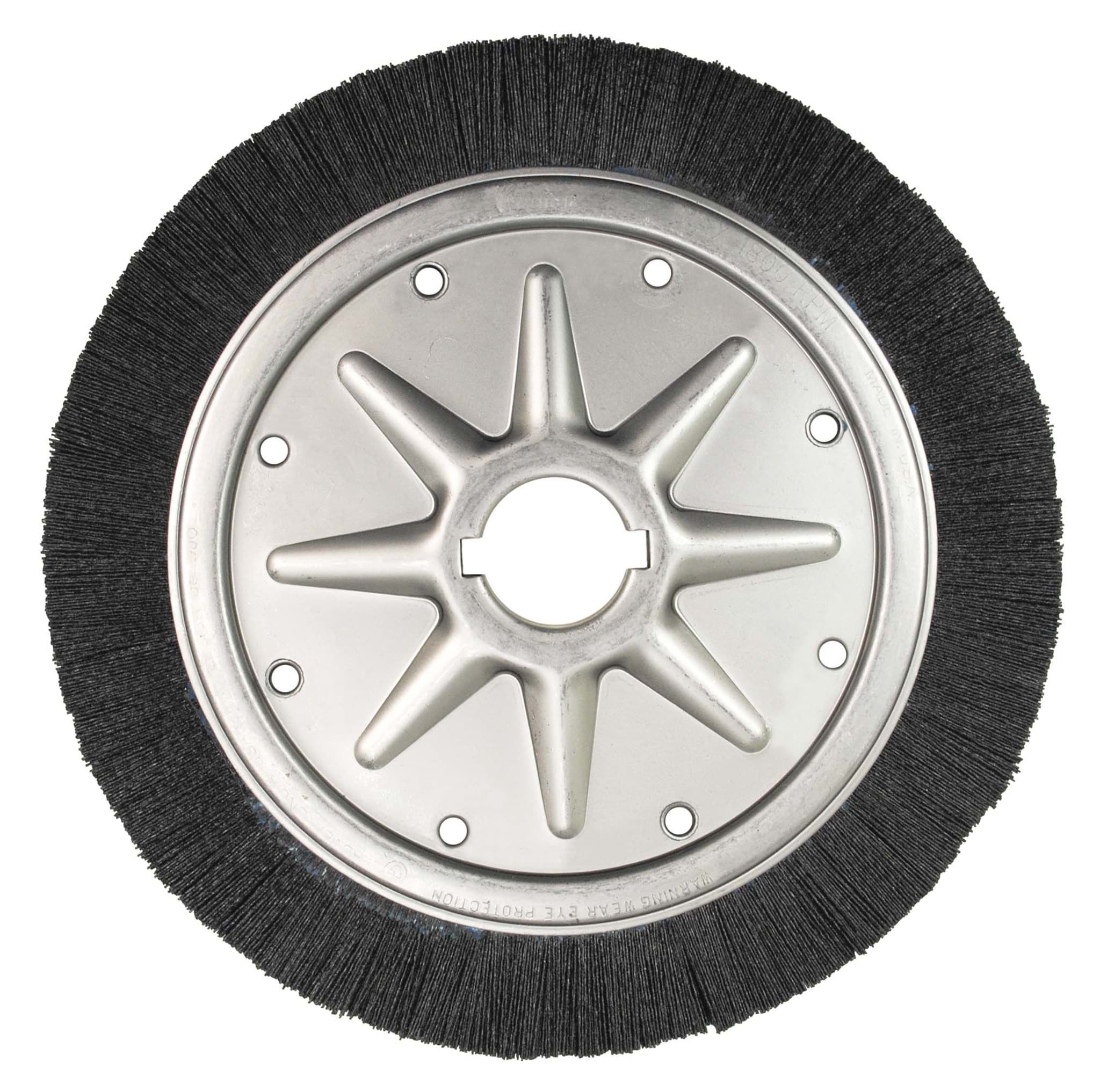 Picture of Burr-Rx 14" Extra High Density Crimped Filament Wheel Brush, .055/80CG Fill, 2" Arbor Hole