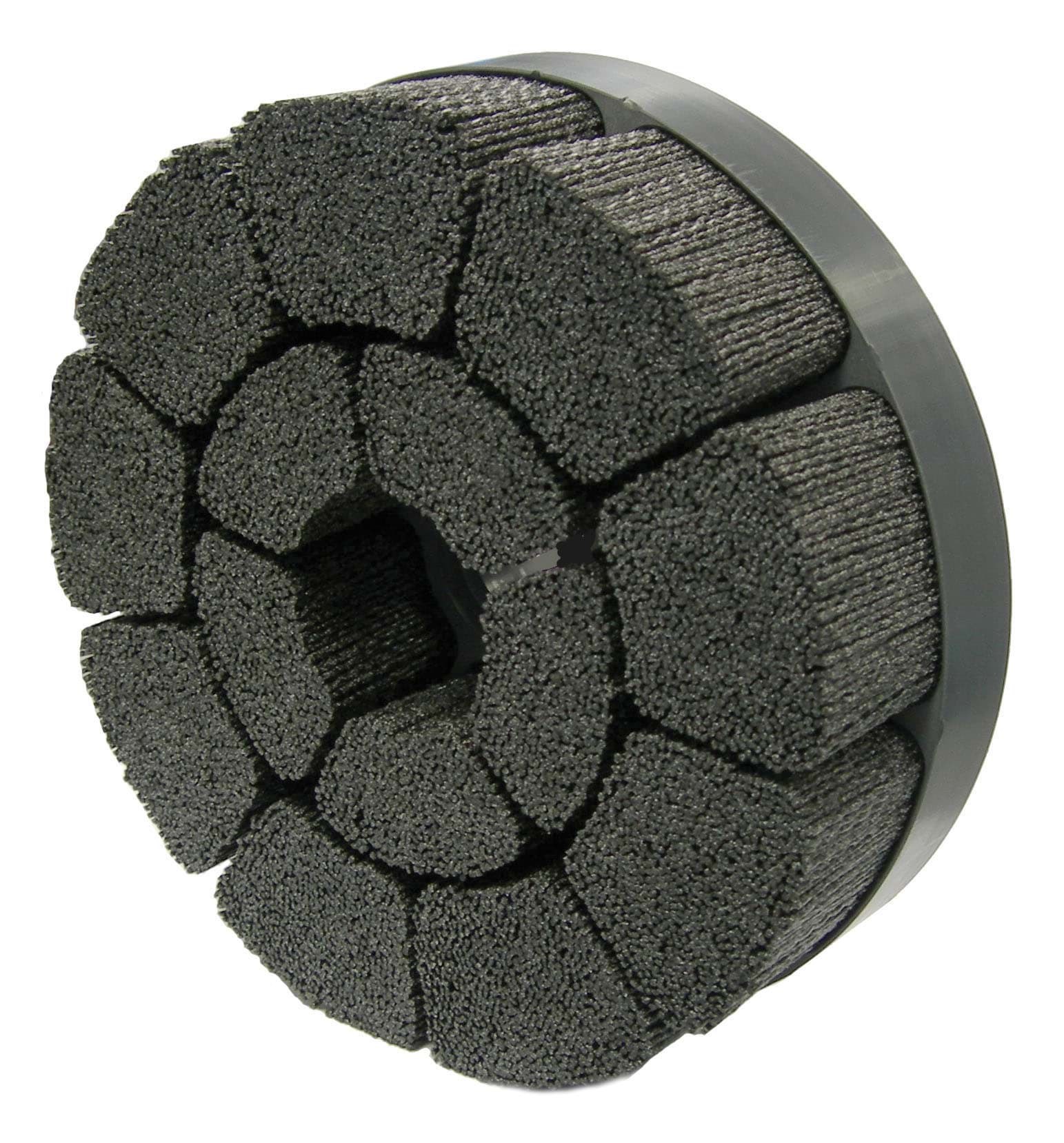 Picture of Burr-Rx 8" Maximum Density Shell-Mill Holder Disc Brush, .055/80CG Crimped Fill