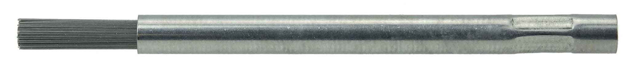 Picture of 1/4" Dia Pencil End Brush, .0104" Steel Wire Fill, 3/4" Trim Length, 3-3/4" Overall Length