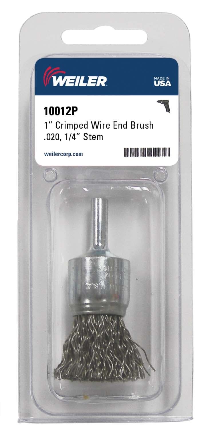 Picture of 1" Crimped Wire End Brush, .020" Steel Fill, Retail Pack