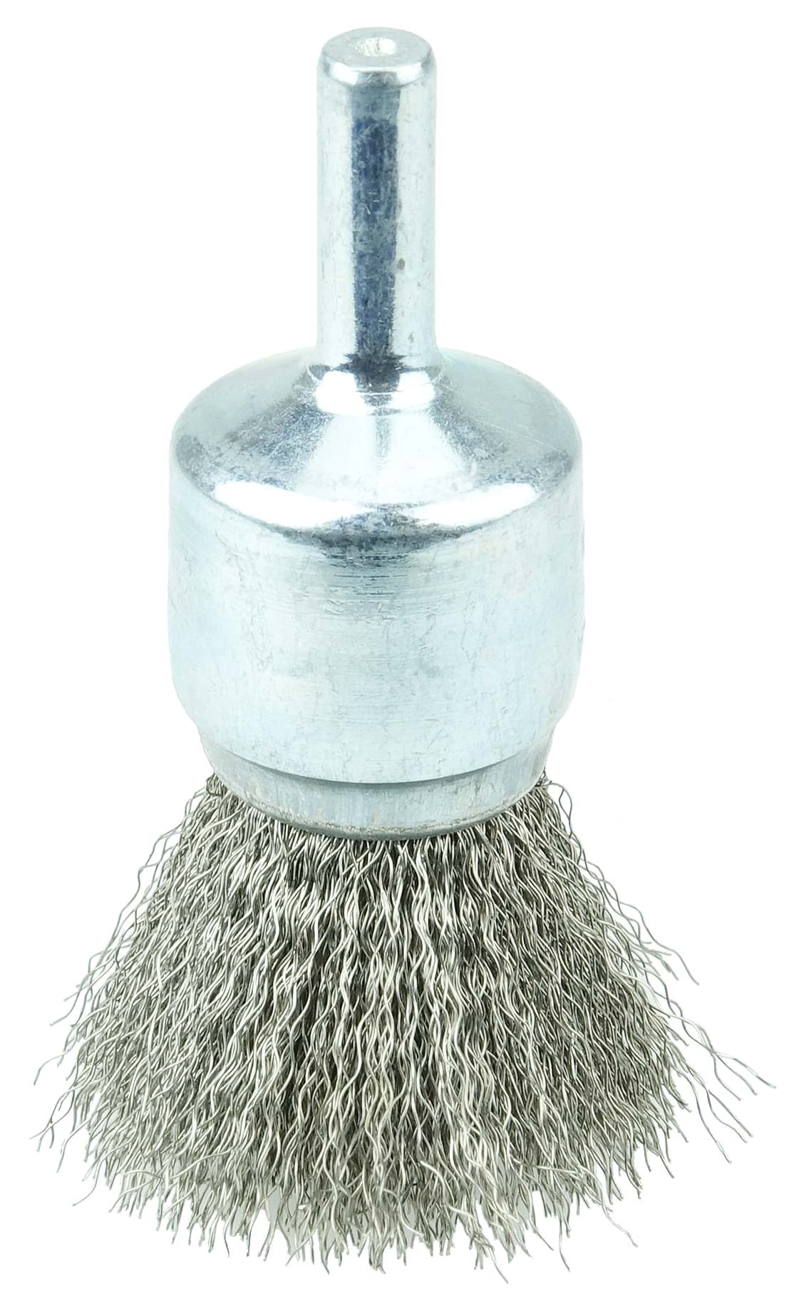 Picture of 3/4" Crimped Wire End Brush, .006" Stainless Steel Fill, Vending Ready