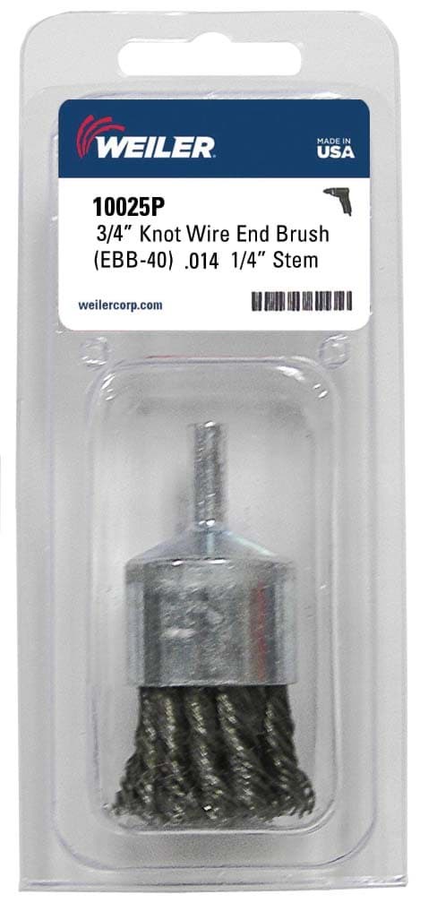 Picture of 3/4" Knot Wire End Brush, .014" Steel Fill, Retail Pack